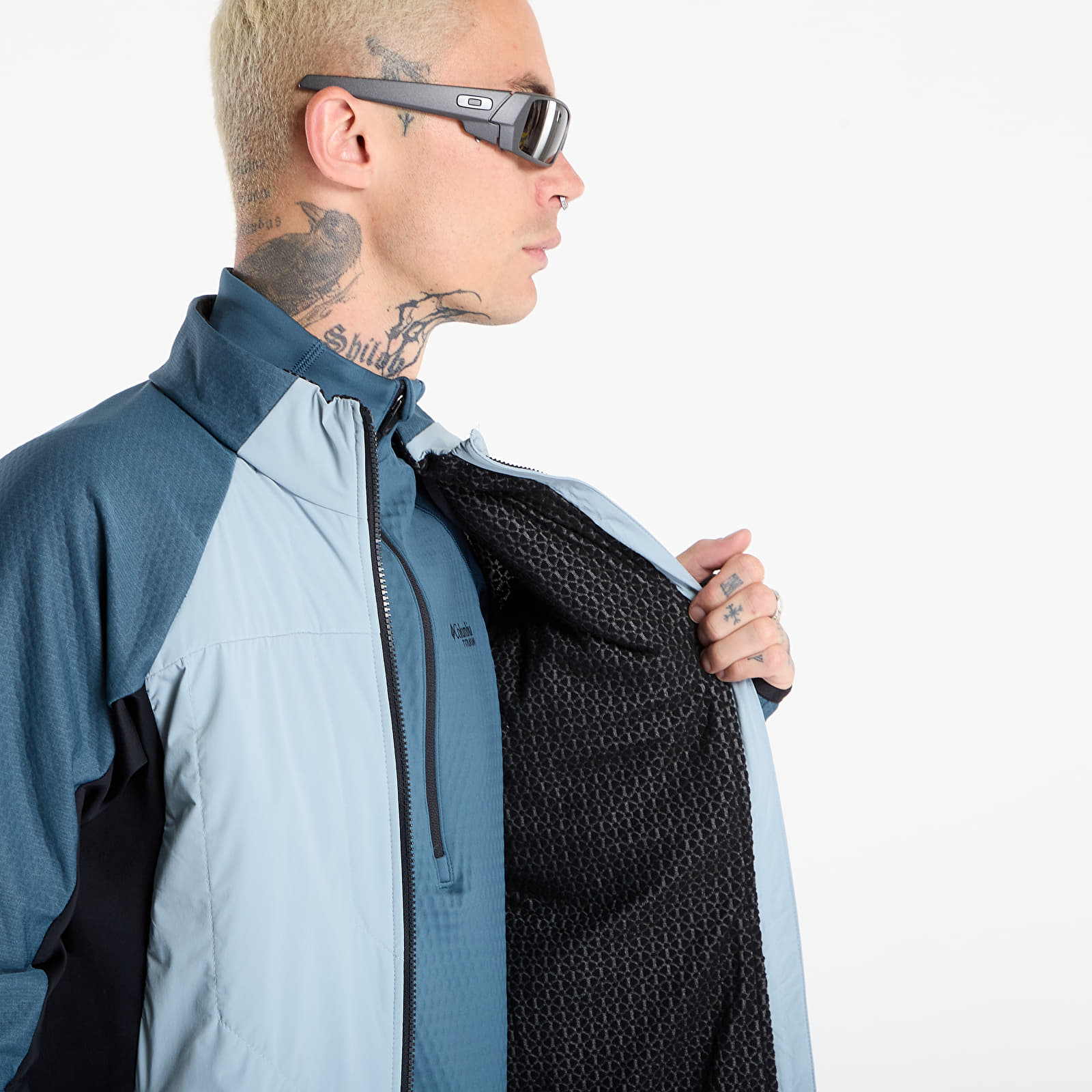 Hoodies für Männer Columbia Arctic Crest™ Hybrid Full Zip Crushed Blue/ Everblue/ Black