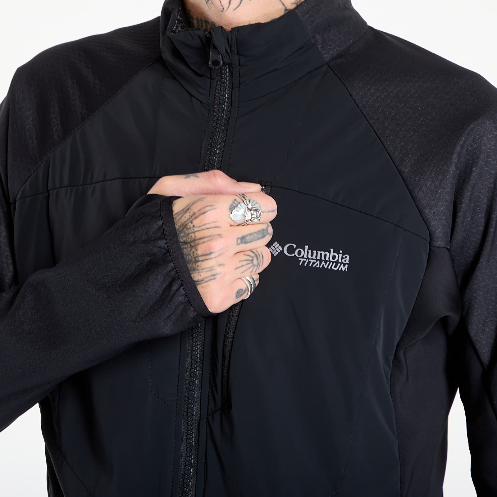 Vīriešu kapuces Columbia Arctic Crest™ Hybrid Full Zip Black