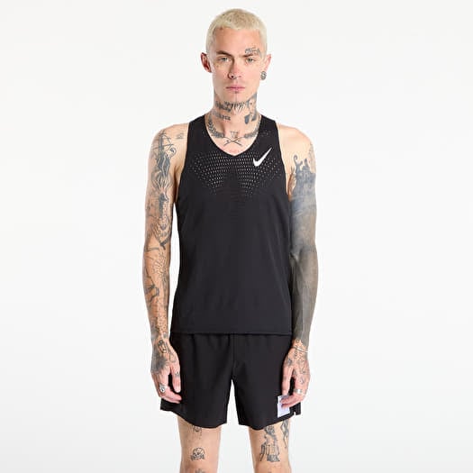 Tank Top Nike AeroSwift Men's Dri-FIT ADV Running Singlet Black/ Summit White