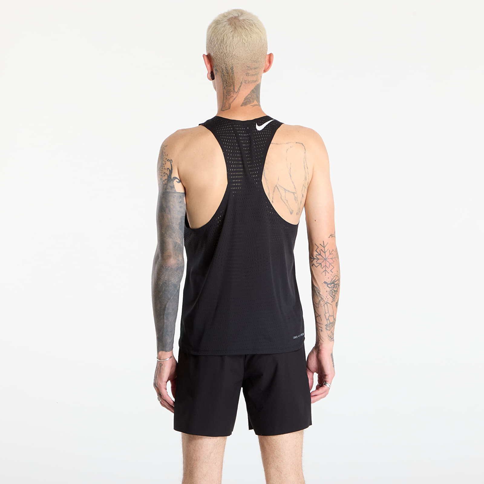 Canotta Nike AeroSwift Men's Dri-FIT ADV Running Singlet Black/ Summit White