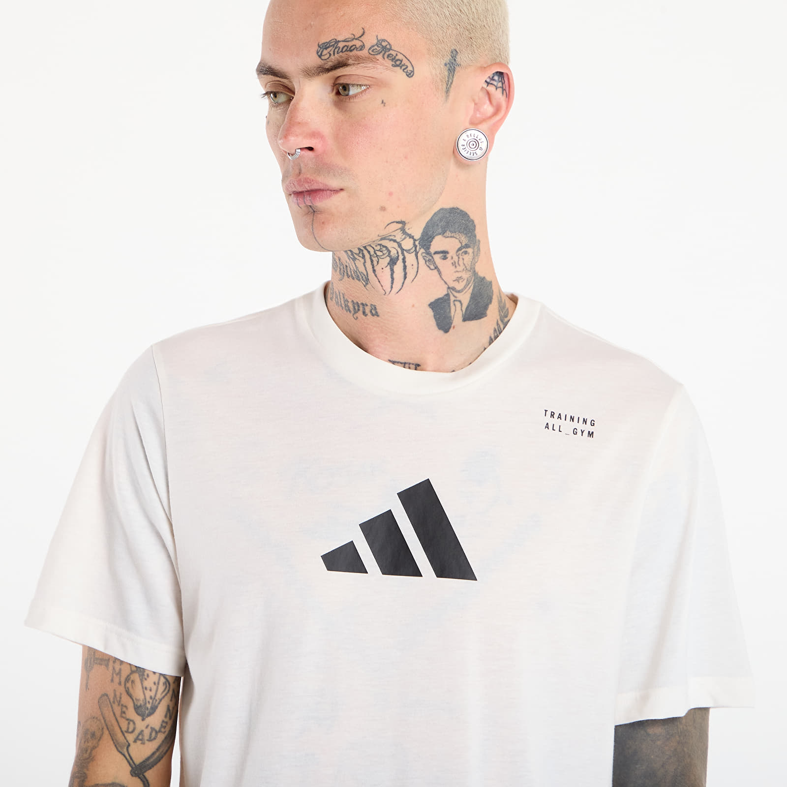 Heren T-shirts adidas CLIMACOOL Category Training Graphic T-Shirt Chalk White