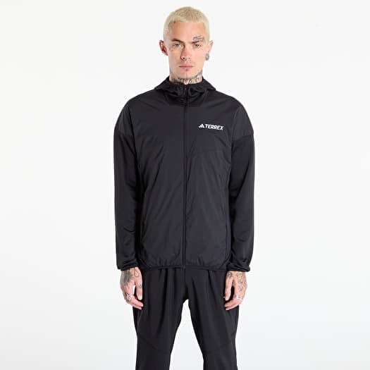 adidas Terrex Xperior Climawarm+ Wind Light Fleece Hooded Jacket Black/ Willow Grey/ Light Rosewood