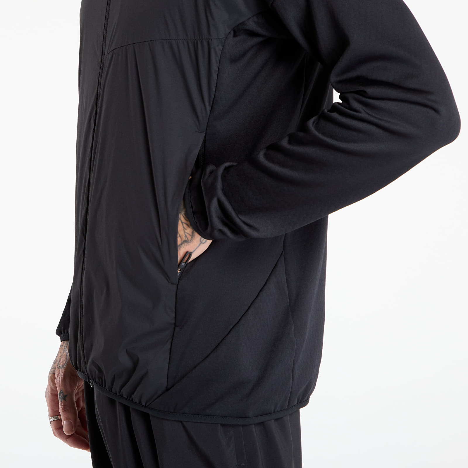 Sweatjacken und Sweatshirts adidas Terrex Xperior Climawarm+ Wind Light Fleece Hooded Jacket Black/ Willow Grey/ Light Rosewood