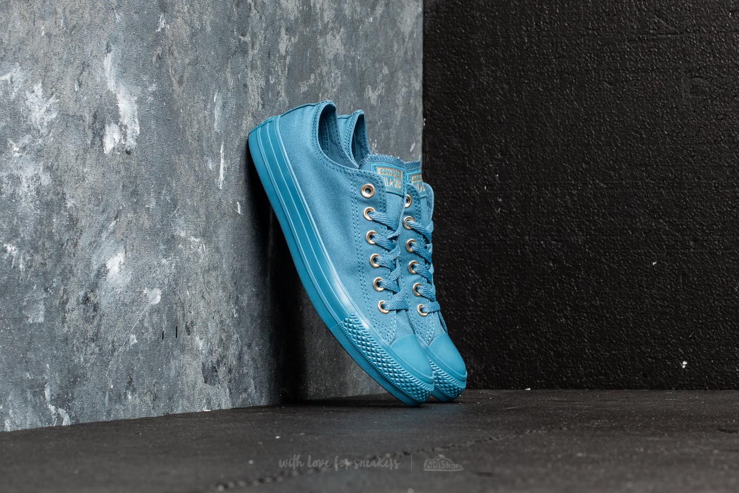 Moteriška avalynė Converse Chuck Taylor All Star OX Aegean Storm/ Aegean Storm/ Gold