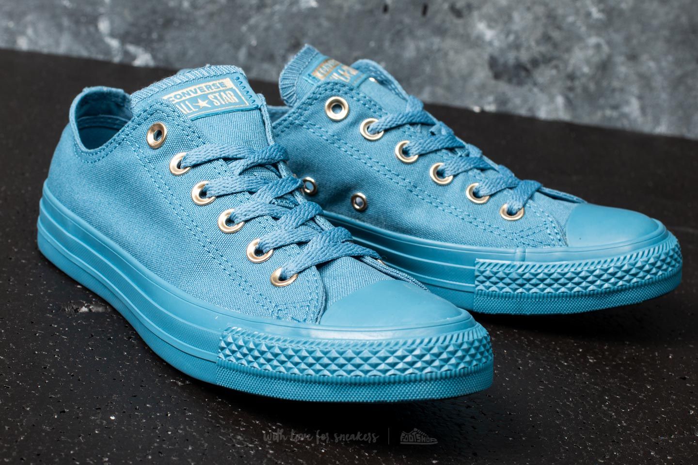 Moteriška avalynė Converse Chuck Taylor All Star OX Aegean Storm/ Aegean Storm/ Gold
