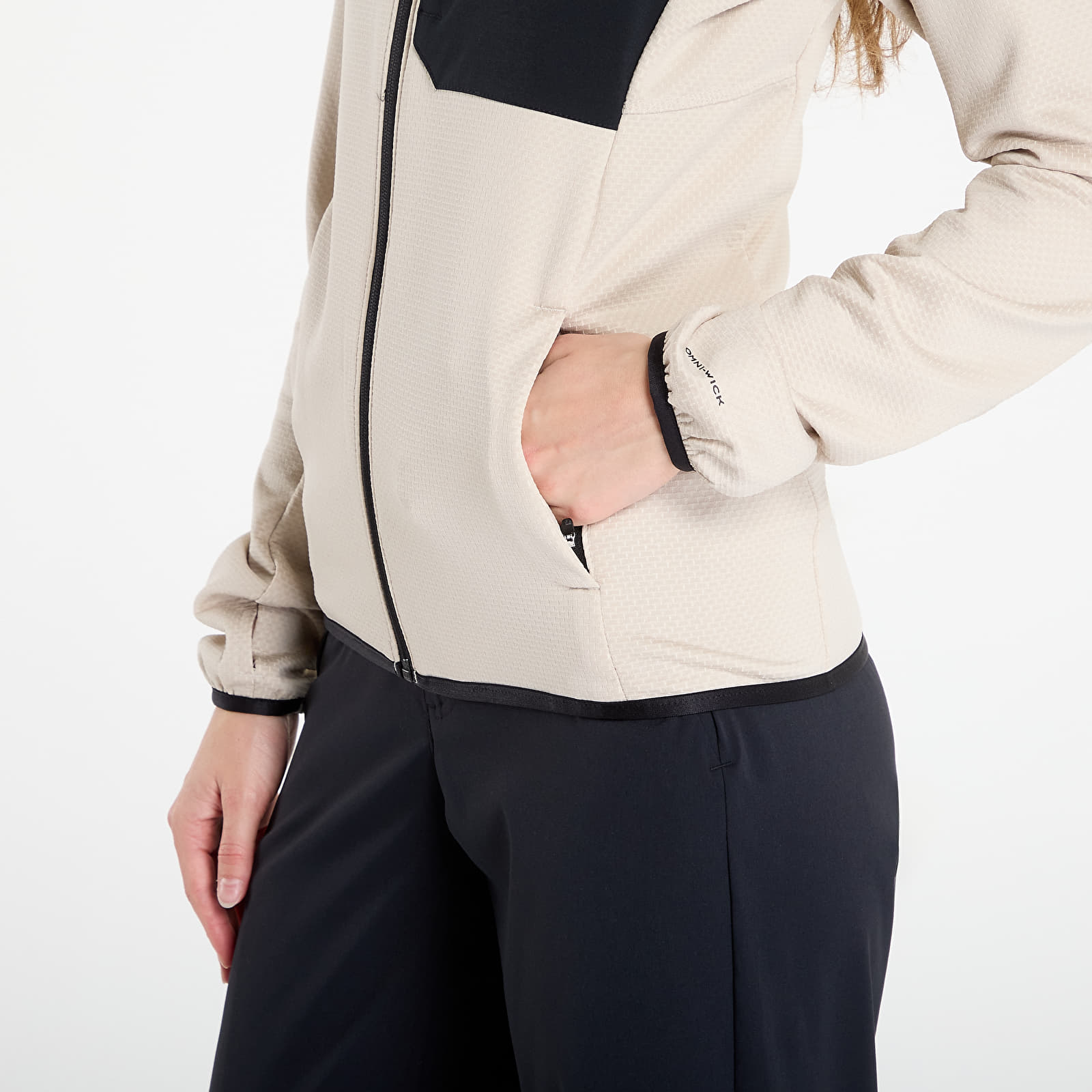 Hoodies für Frauen Columbia Triple Canyon™ Grid Fleece FZ Dark Stone Heather/ Black