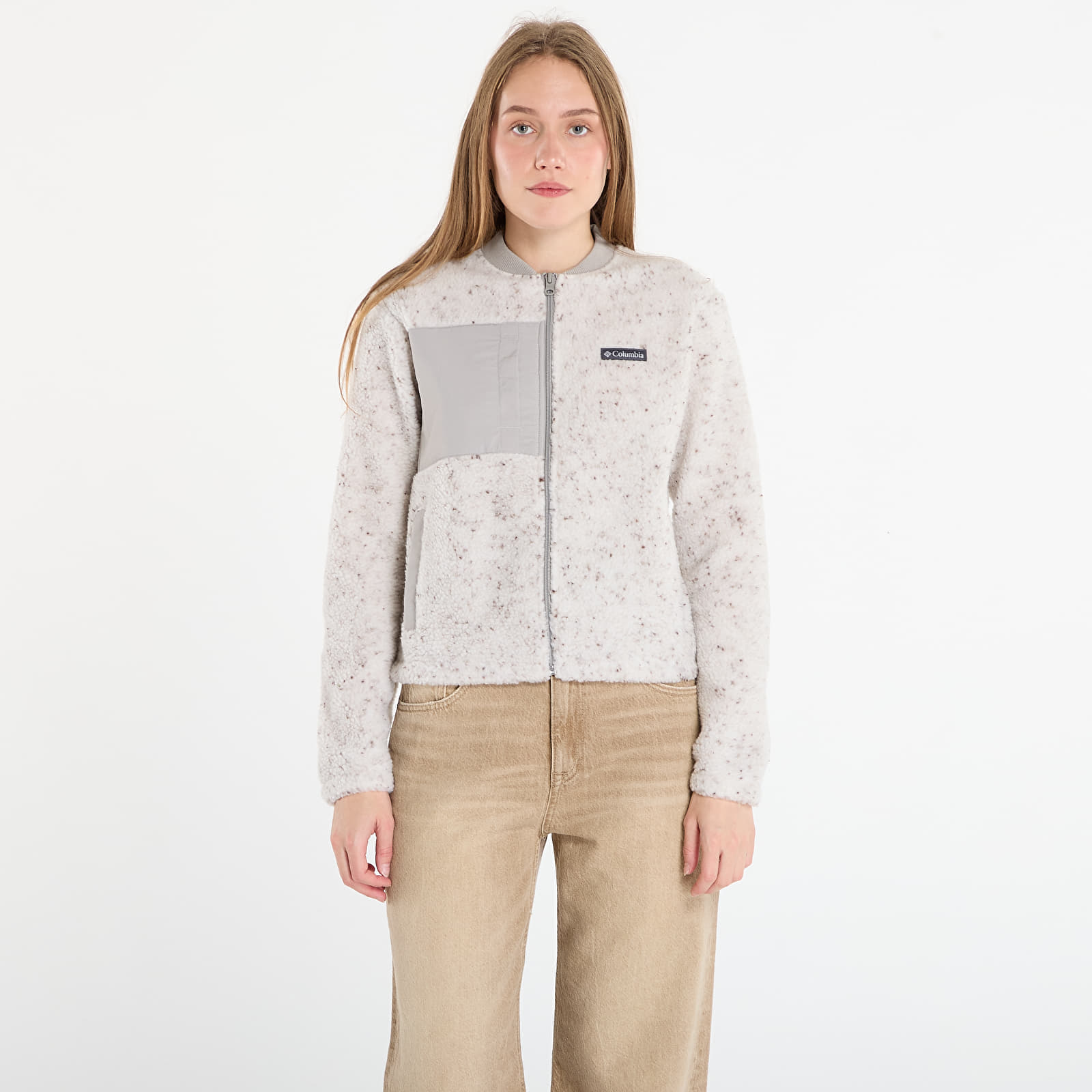 Sieviešu hoodies Columbia Stellar Path™ Fleece Bomber Full Zip Dark Stone/ Flint Grey