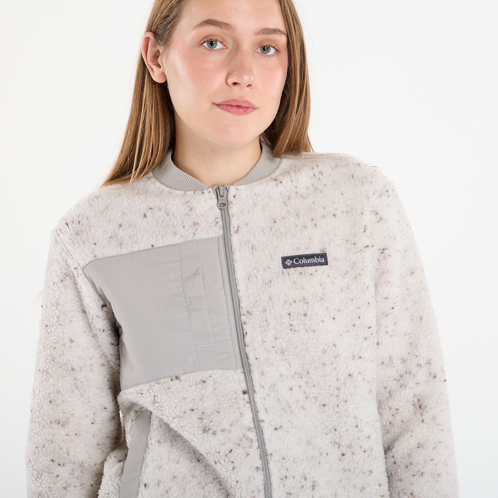 Sieviešu hoodies Columbia Stellar Path™ Fleece Bomber Full Zip Dark Stone/ Flint Grey