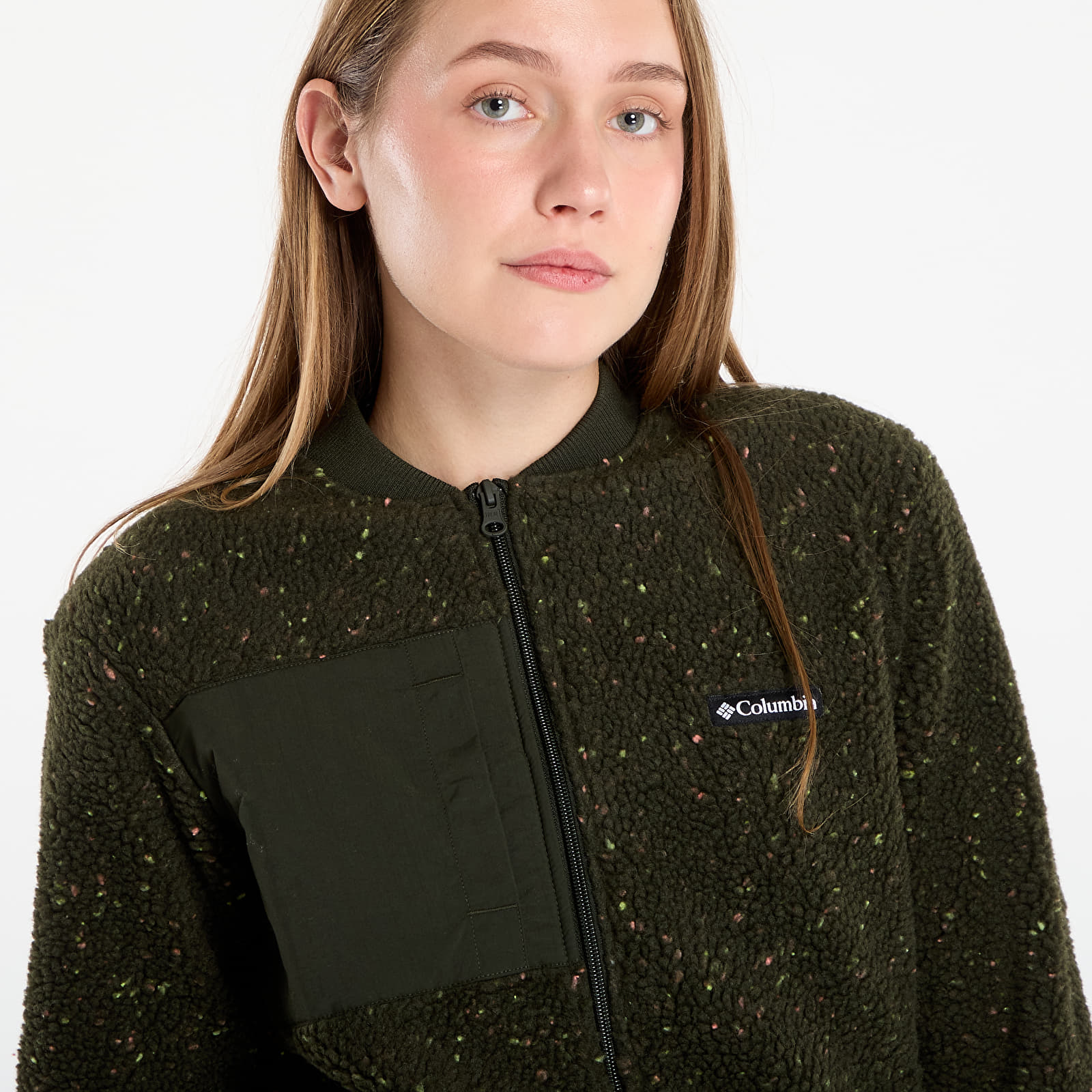 Mikinas ar kapuci un sporta krekli Columbia Stellar Path™ Fleece Bomber Full Zip Greenscape