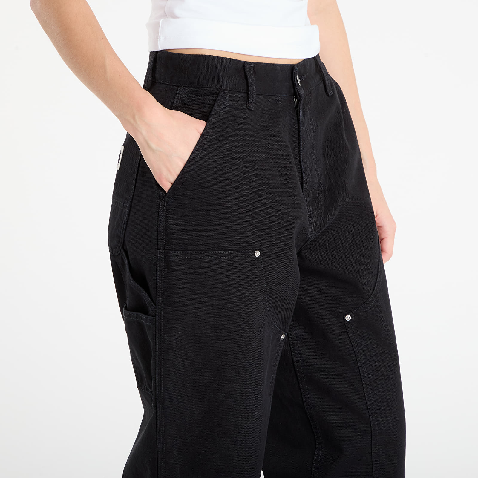 Sieviešu bikses Carhartt WIP W' OG Double Knee Pant Black Stone Washed