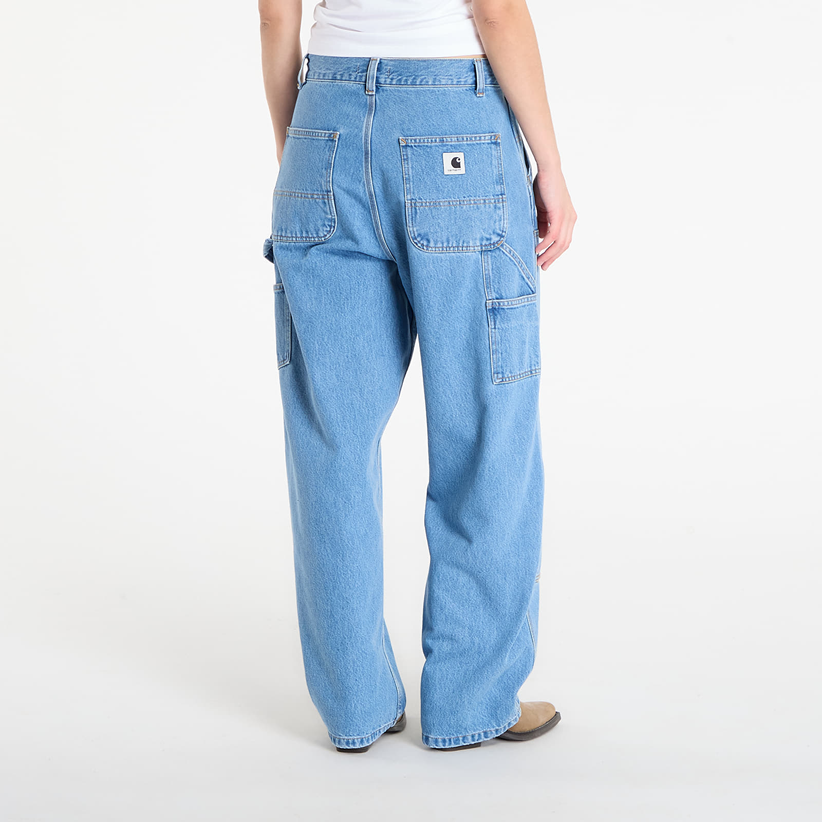 Džinsi Carhartt WIP W' Brandon Double Knee Pant Blue Stone Bleached