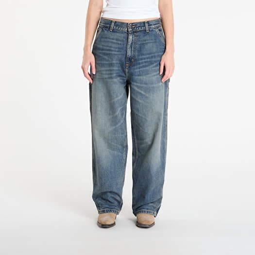 Džinsi Carhartt WIP W' Brandon Single Knee Pant Blue Worn Used Wash