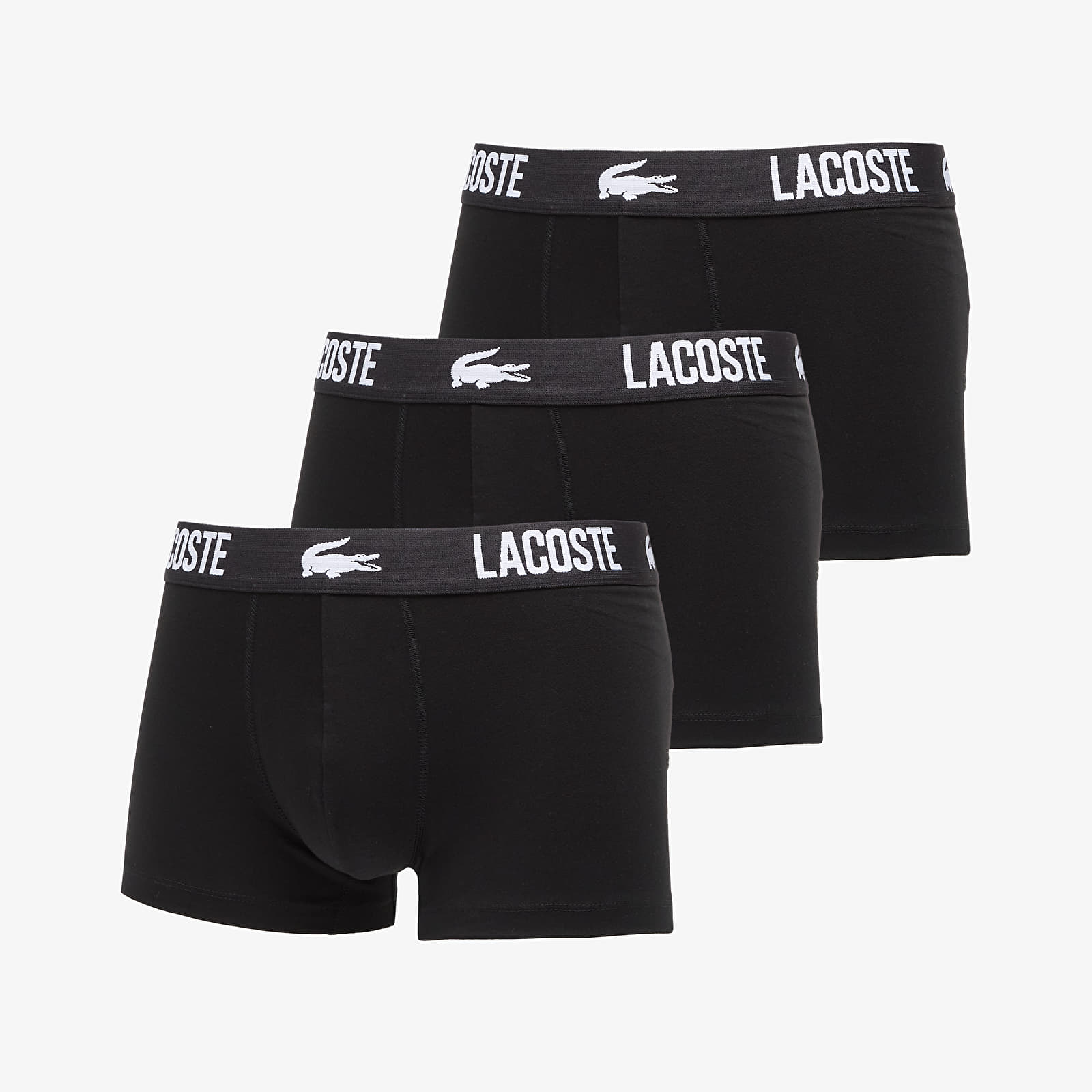 Meeste bokserid LACOSTE 3-Pack Trunk Black