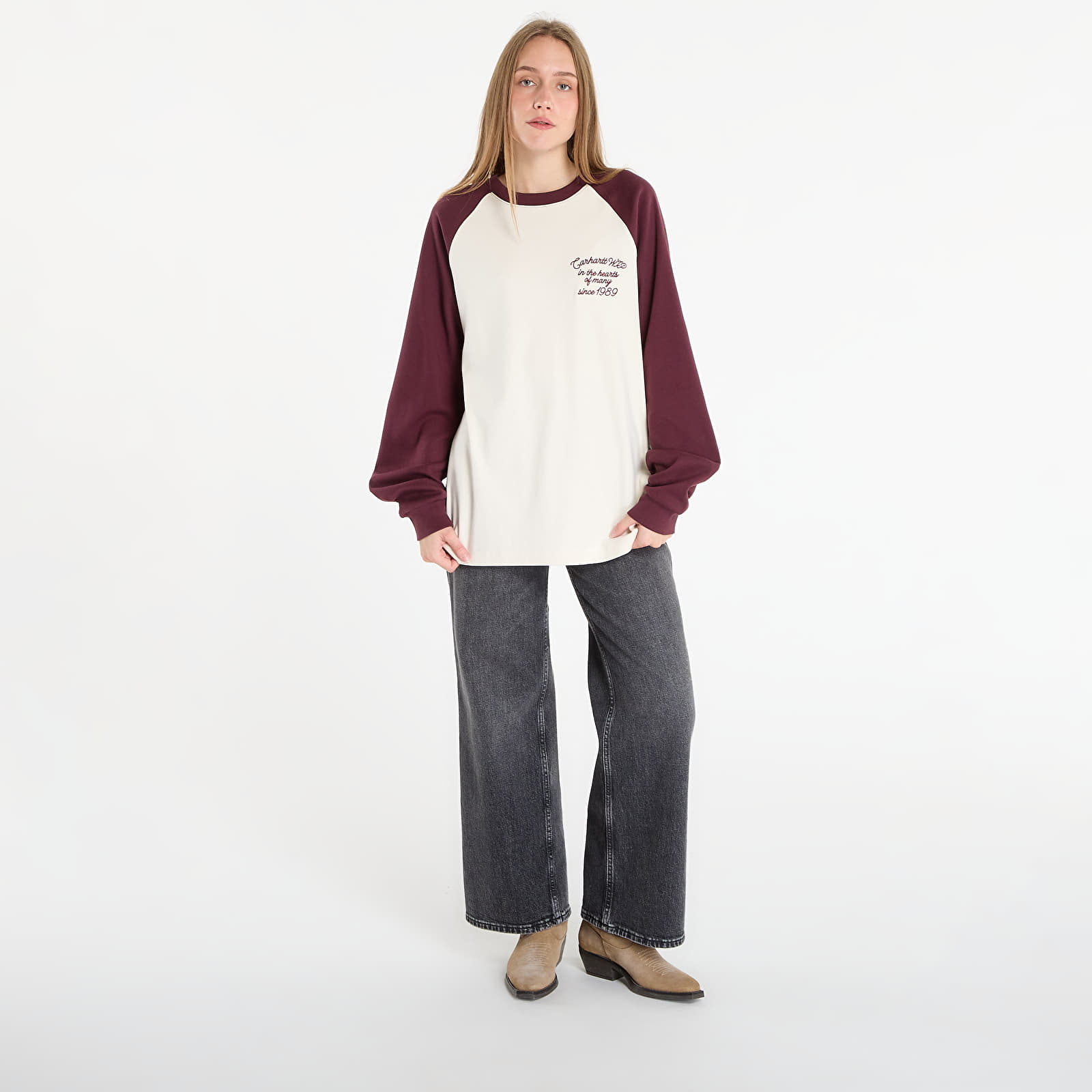   Μπλούζες Carhartt WIP L/S Alston T-Shirt UNISEX Wax/ Rondo