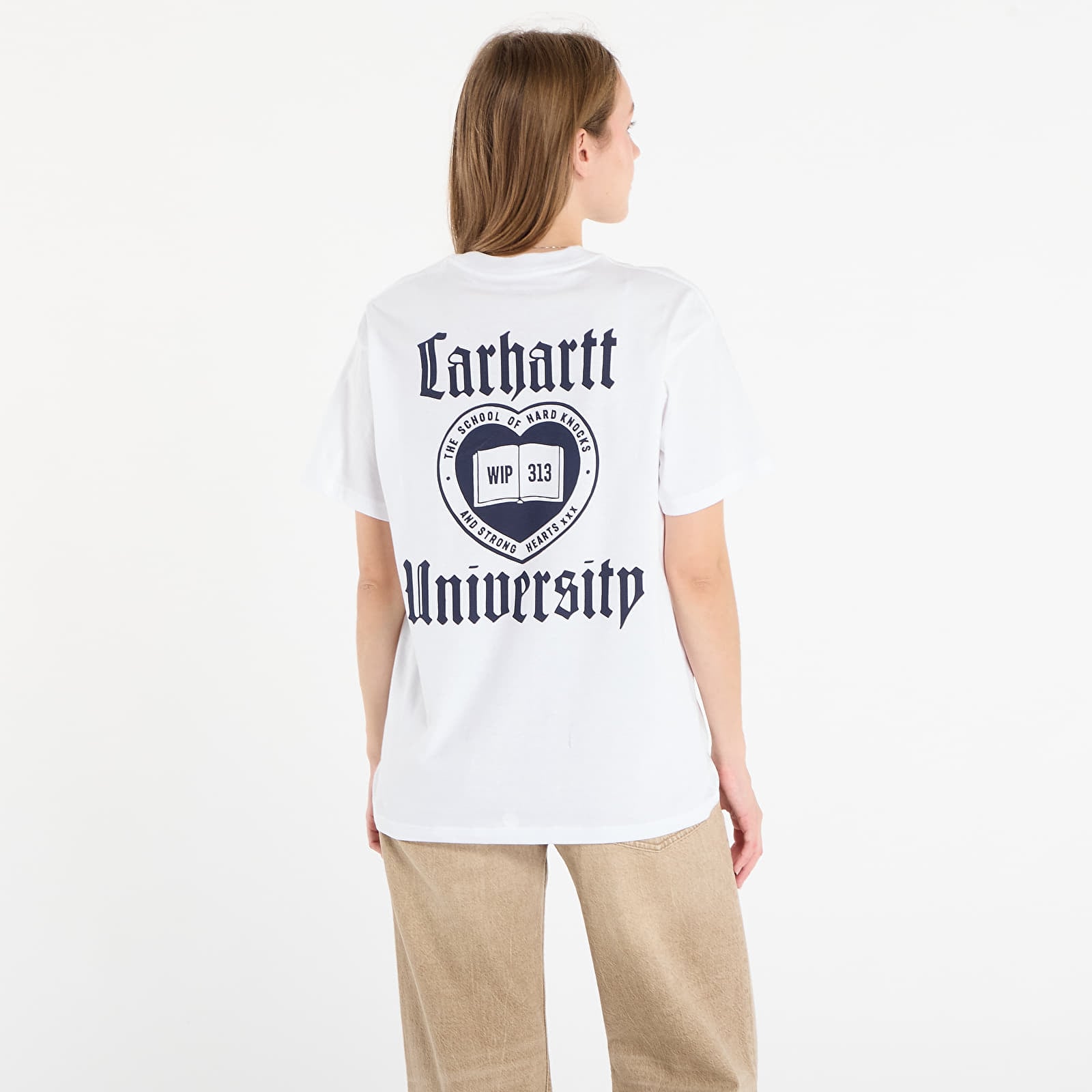 T-Shirts Carhartt WIP S/S Schooling T-Shirt UNISEX White