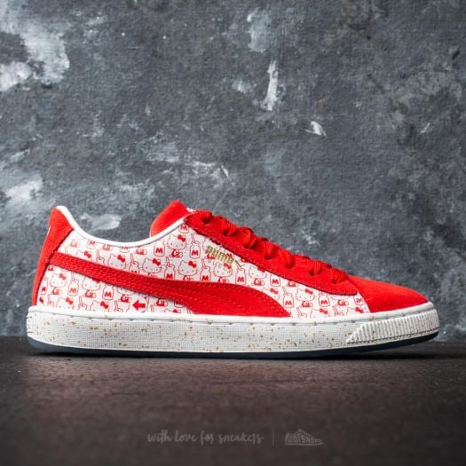 Kids red sale puma suede