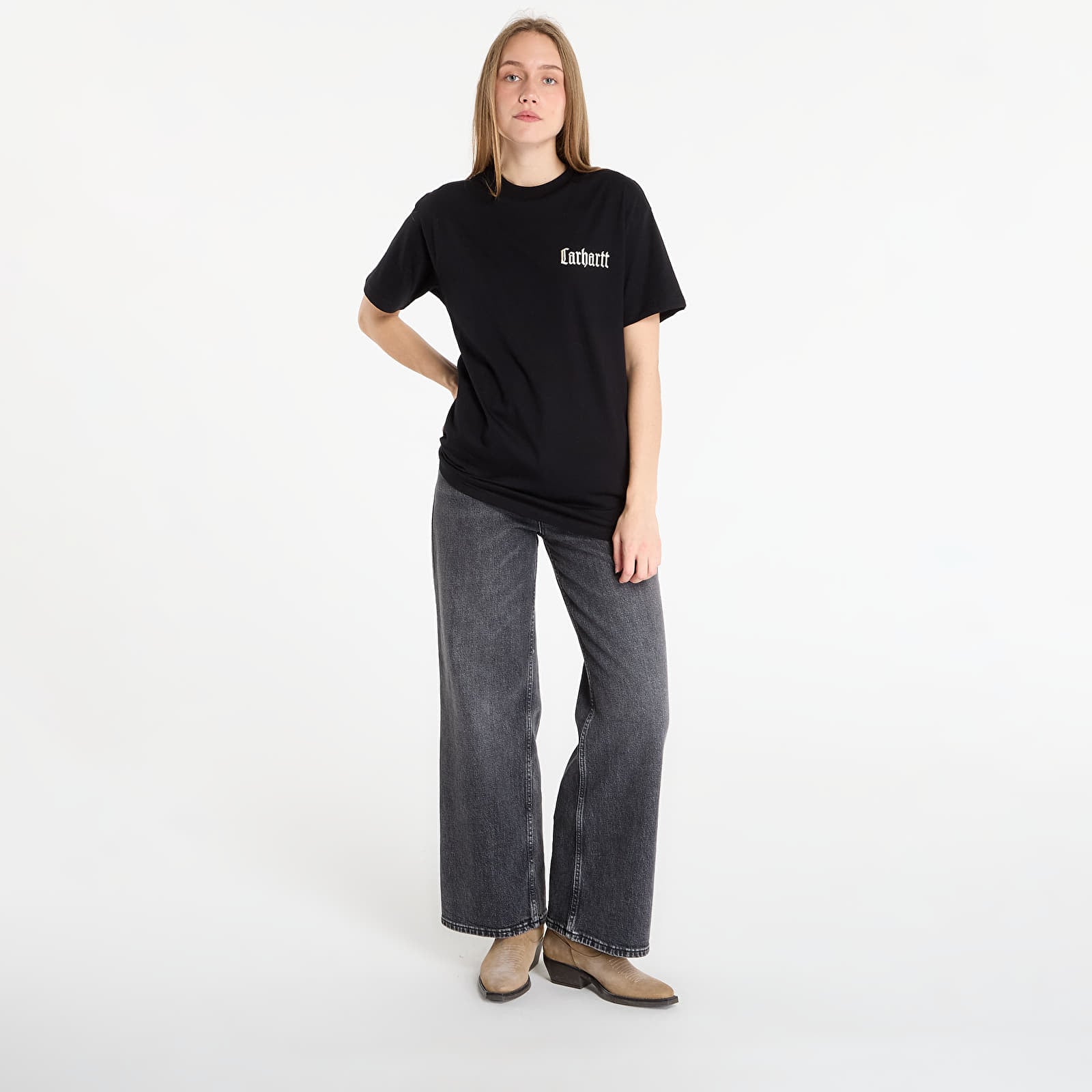 T-särgid Carhartt WIP S/S Schooling T-Shirt UNISEX Black