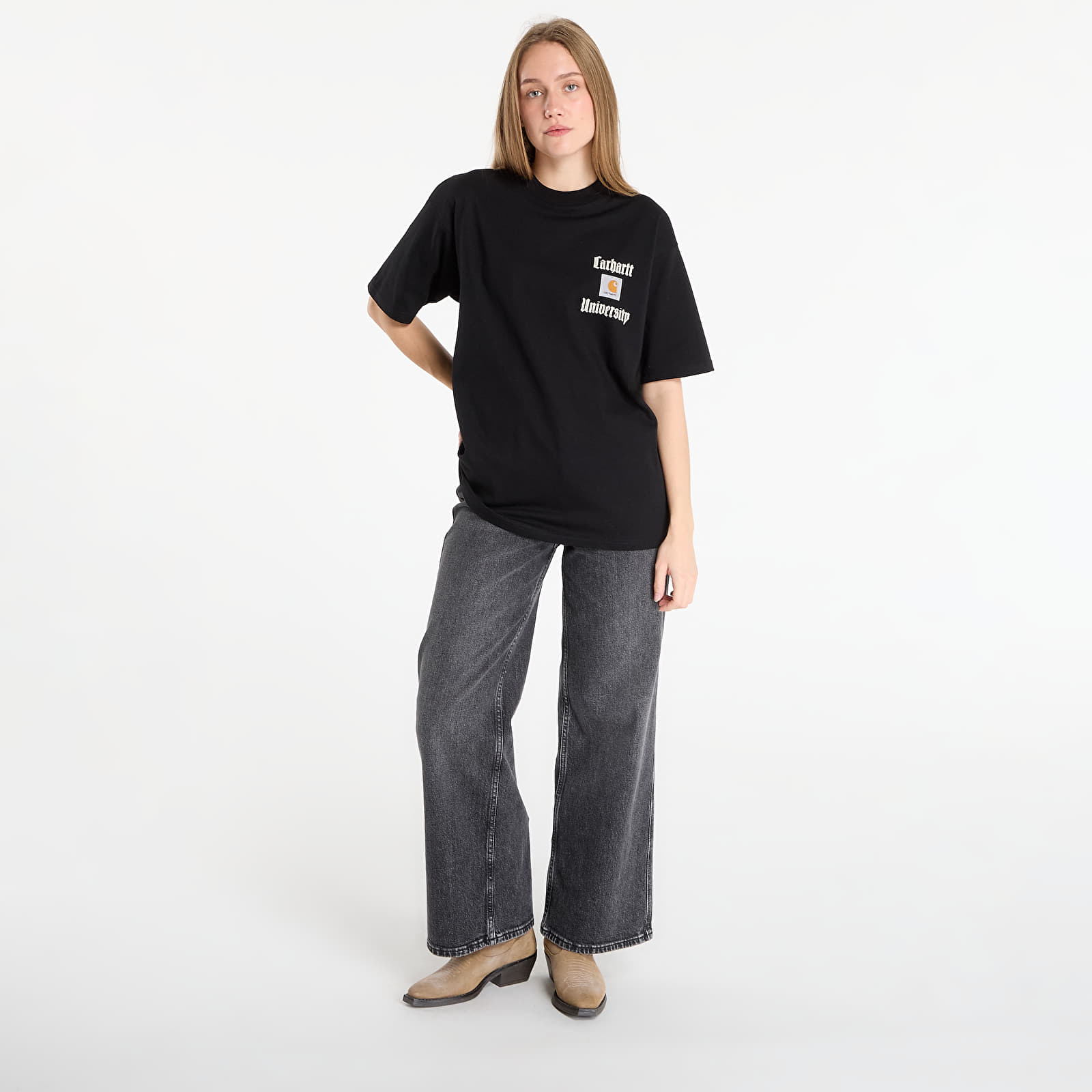 T-shirts Carhartt WIP S/S Schooling Heart T-Shirt UNISEX Black