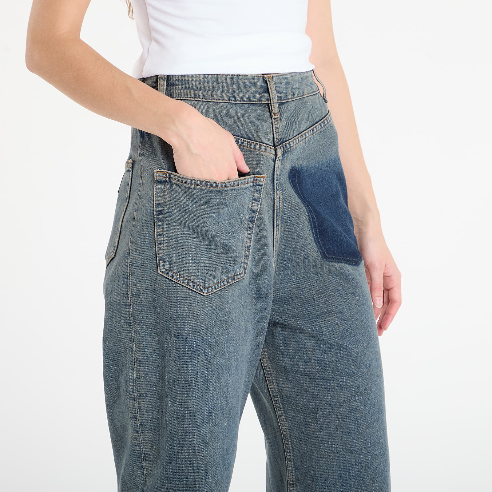 Džinsi MM6 Rtw Avp Pants 5 Pockets Light Grey