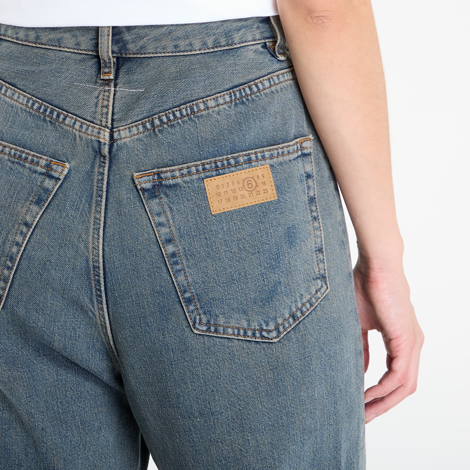 Džinsi MM6 Rtw Avp Pants 5 Pockets Light Grey