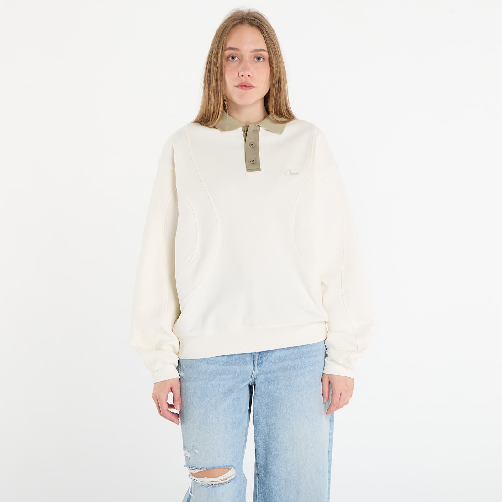 Felpe Dime French Terry Rugby UNISEX Cream