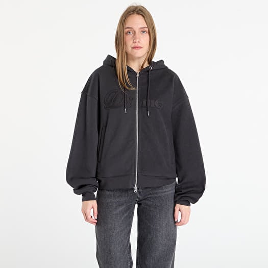Dime Reverse French Terry Zip Hoodie UNISEX Vintage Black