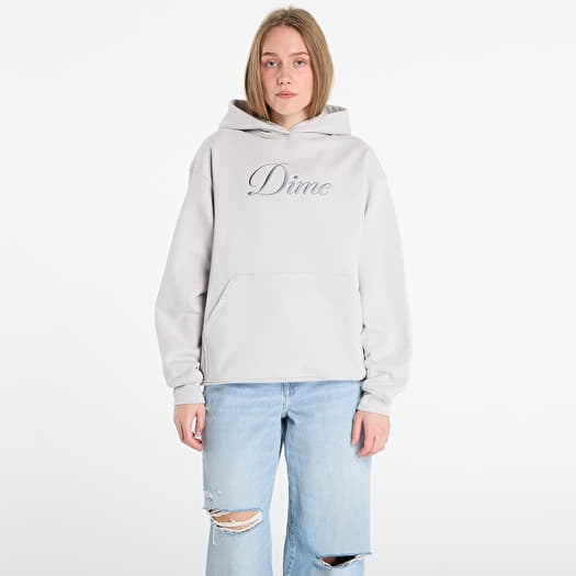 Dime Cursive Hoodie UNISEX Cement