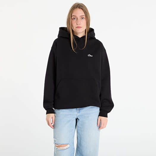 Dime Cursive Small Logo Hoodie UNISEX Black