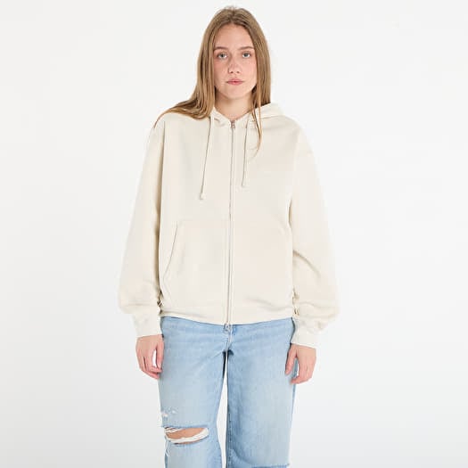 Dime Cursive Zip Hoodie UNISEX Natural