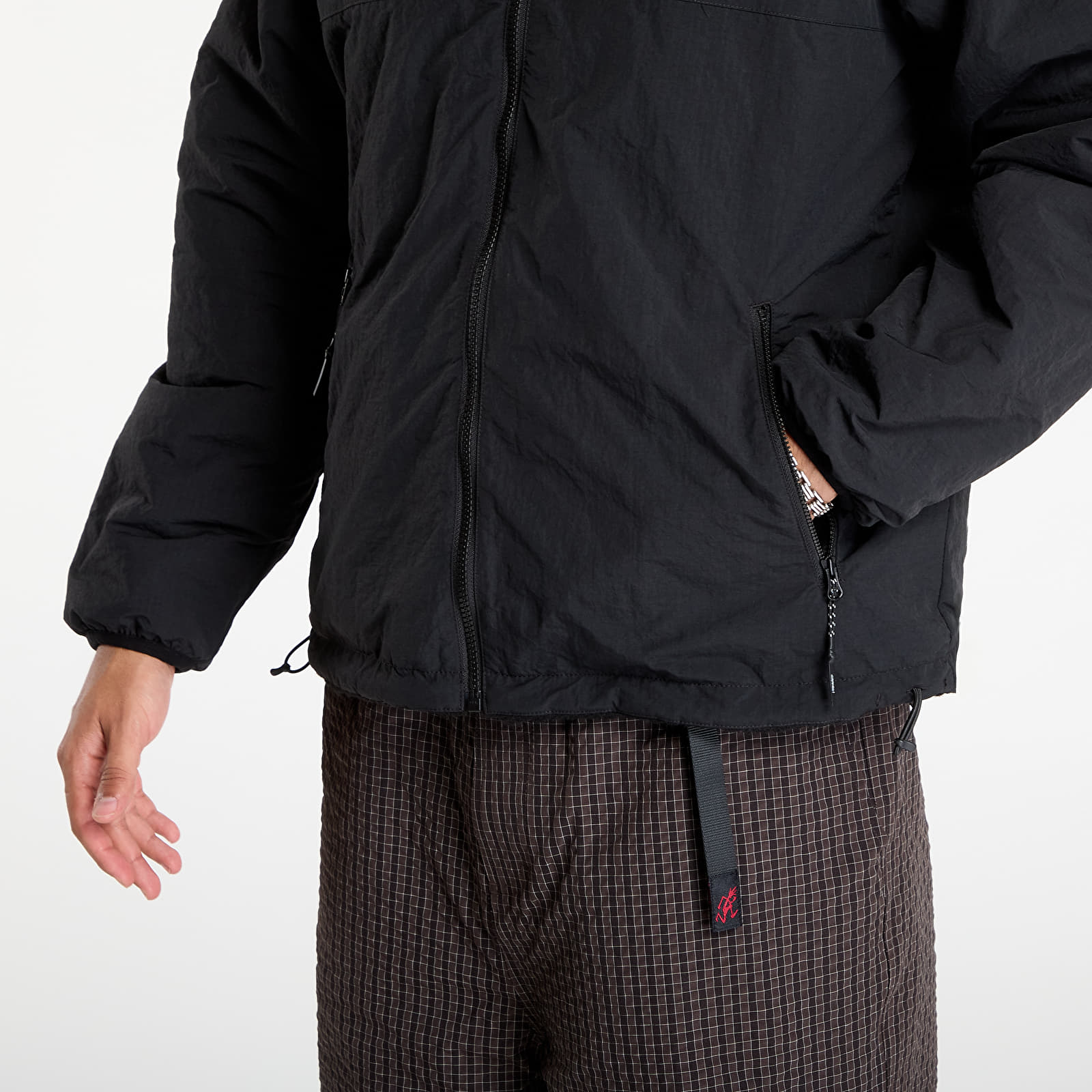 Jakas Gramicci Reversible Sherpa Jacket UNISEX Charcoal / Black