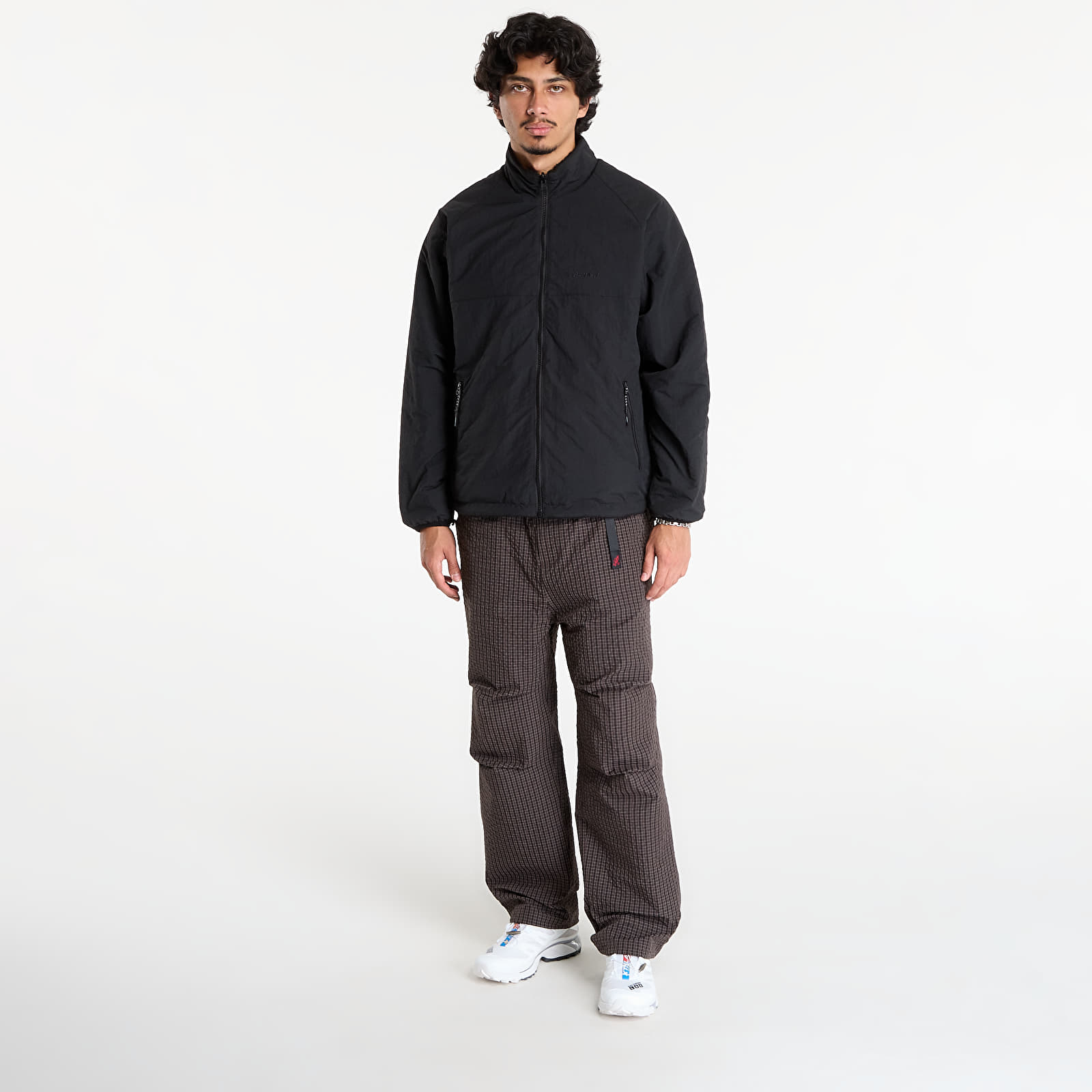 Jakas Gramicci Reversible Sherpa Jacket UNISEX Charcoal / Black