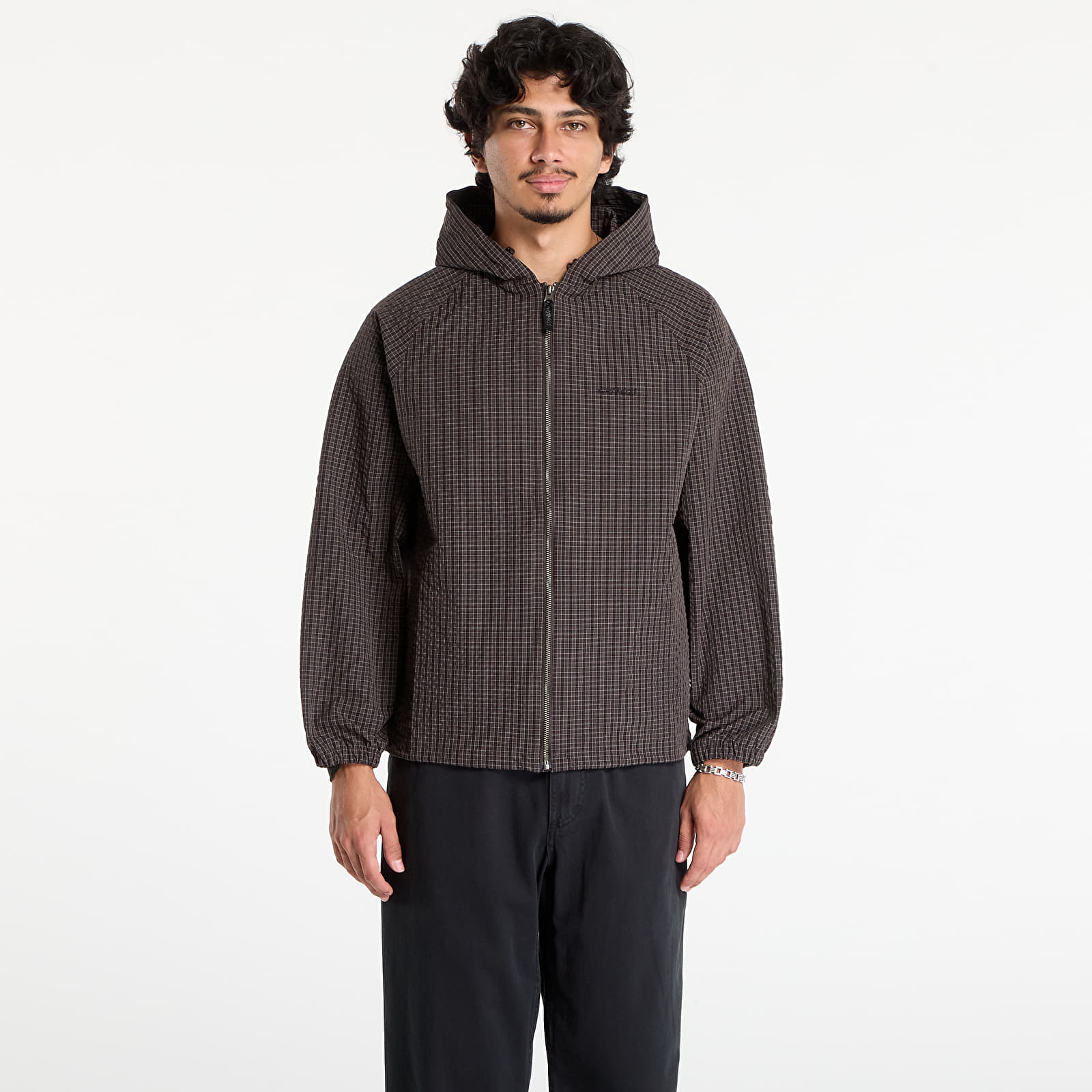 Giacche Gramicci Northside Plaid Hooded Jacket Deep Brown