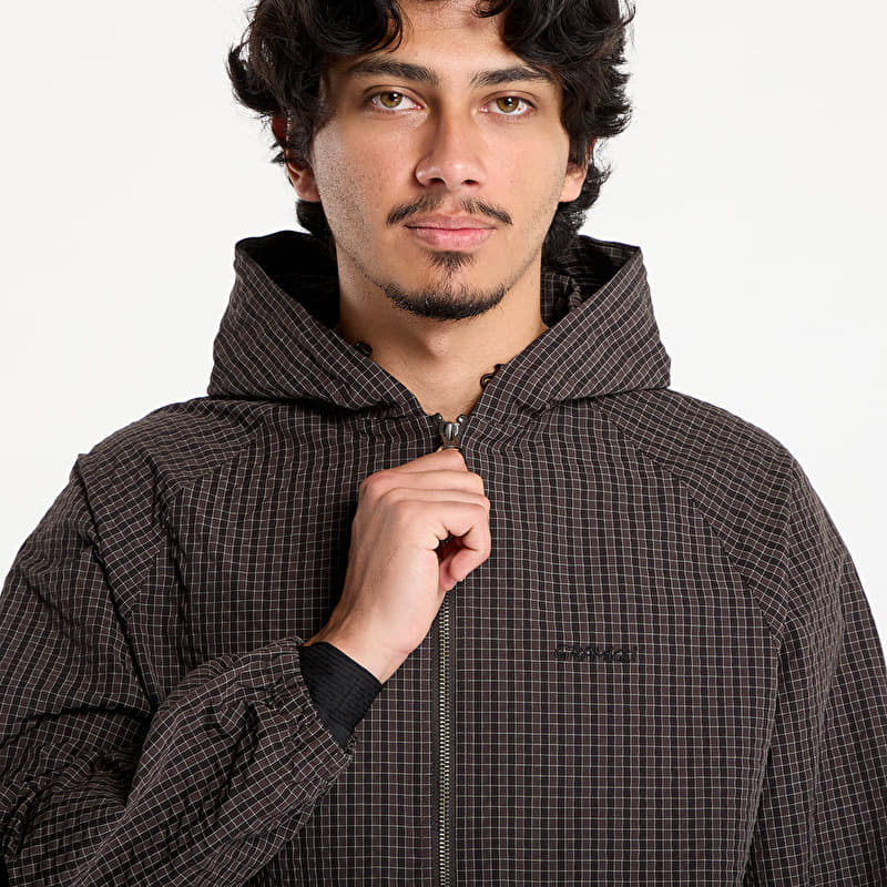 Jackets Gramicci Northside Plaid Hooded Jacket Deep Brown (G5FM