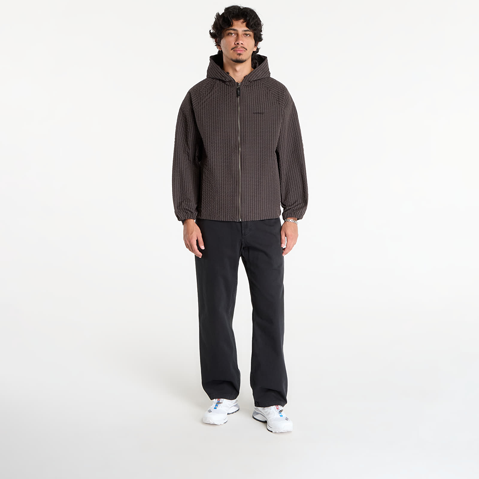 Giacche Gramicci Northside Plaid Hooded Jacket Deep Brown