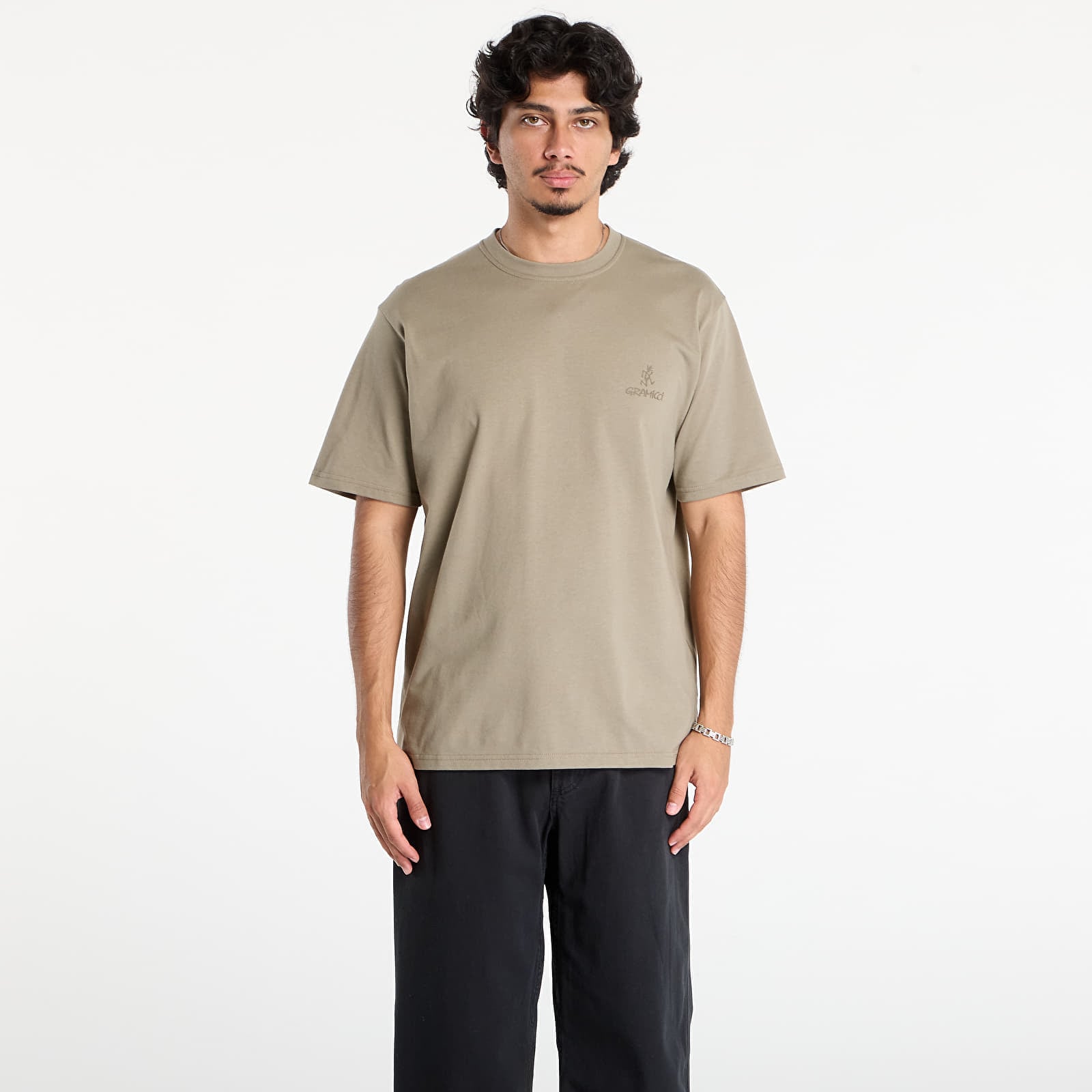 Tricou Gramicci One Point Logo Tee UNISEX Khaki M