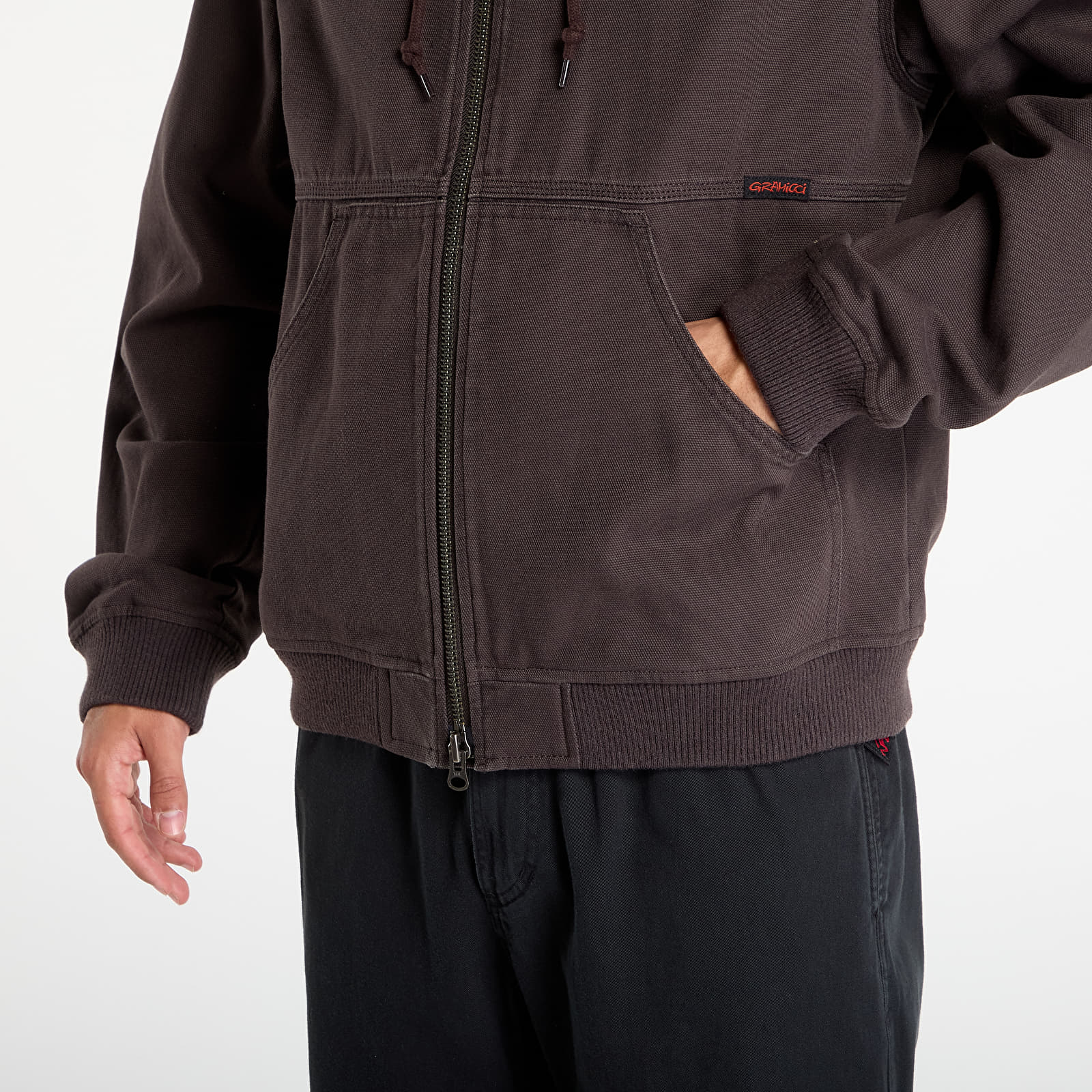 Jacken Gramicci El Cap Canvas Hooded Jacket Umber