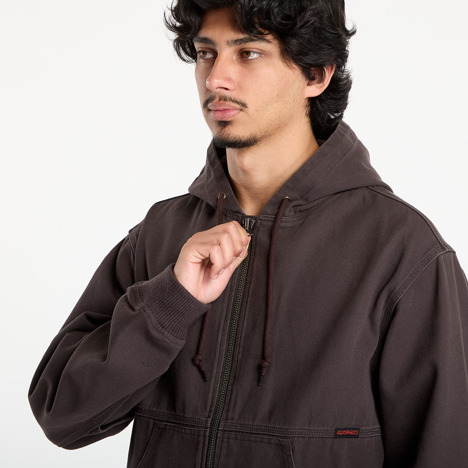 Jacken Gramicci El Cap Canvas Hooded Jacket Umber
