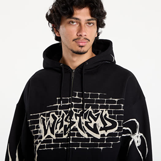 Hoodies and sweatshirts Wasted Paris M Atm Boxy Zip Hoodie Black