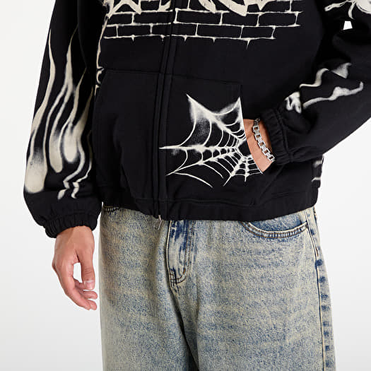 Hoodies and sweatshirts Wasted Paris M Atm Boxy Zip Hoodie Black