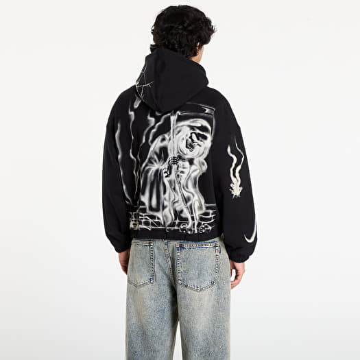 Wasted Paris M Atm Boxy Zip Hoodie Black | Footshop