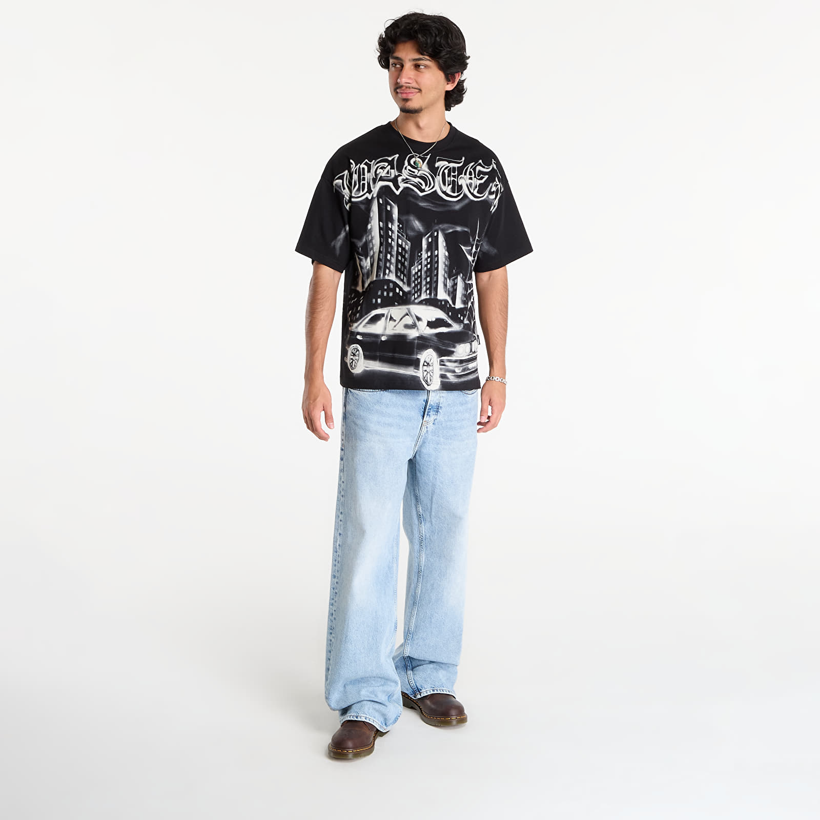 Magliette Wasted Paris M Atm Boxy T-Shirt Black