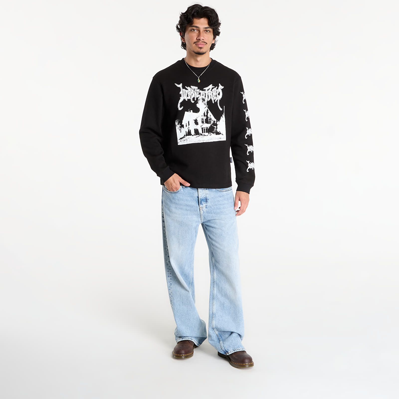 Sweatjacken und Sweatshirts Wasted Paris M Ignited Thermal Sweatshirt Black