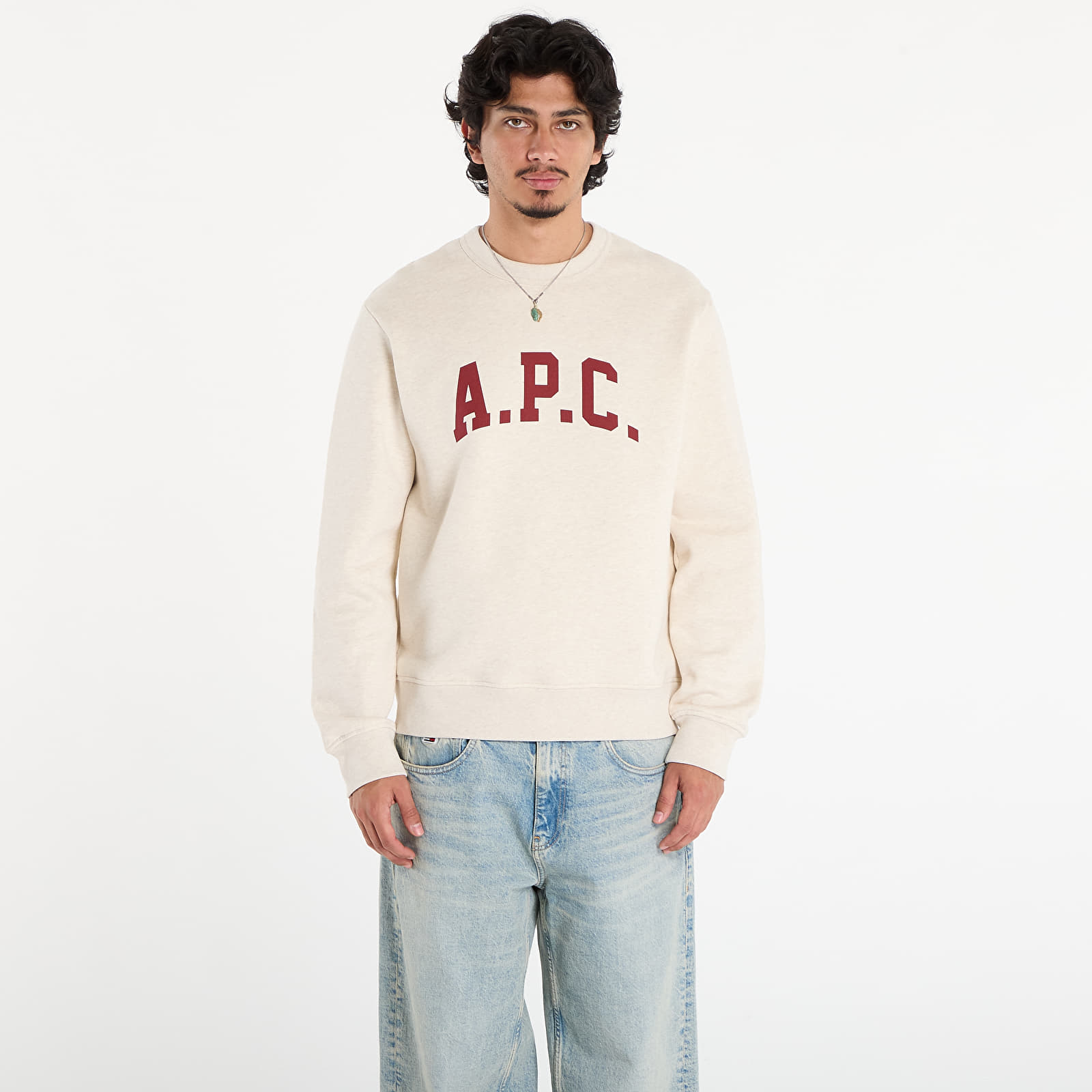 Puloverji A.P.C. Sweat Harris - Gots Ecru Chine