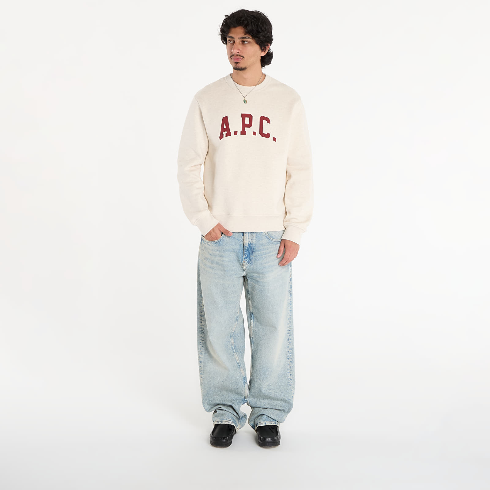 Puloverji A.P.C. Sweat Harris - Gots Ecru Chine