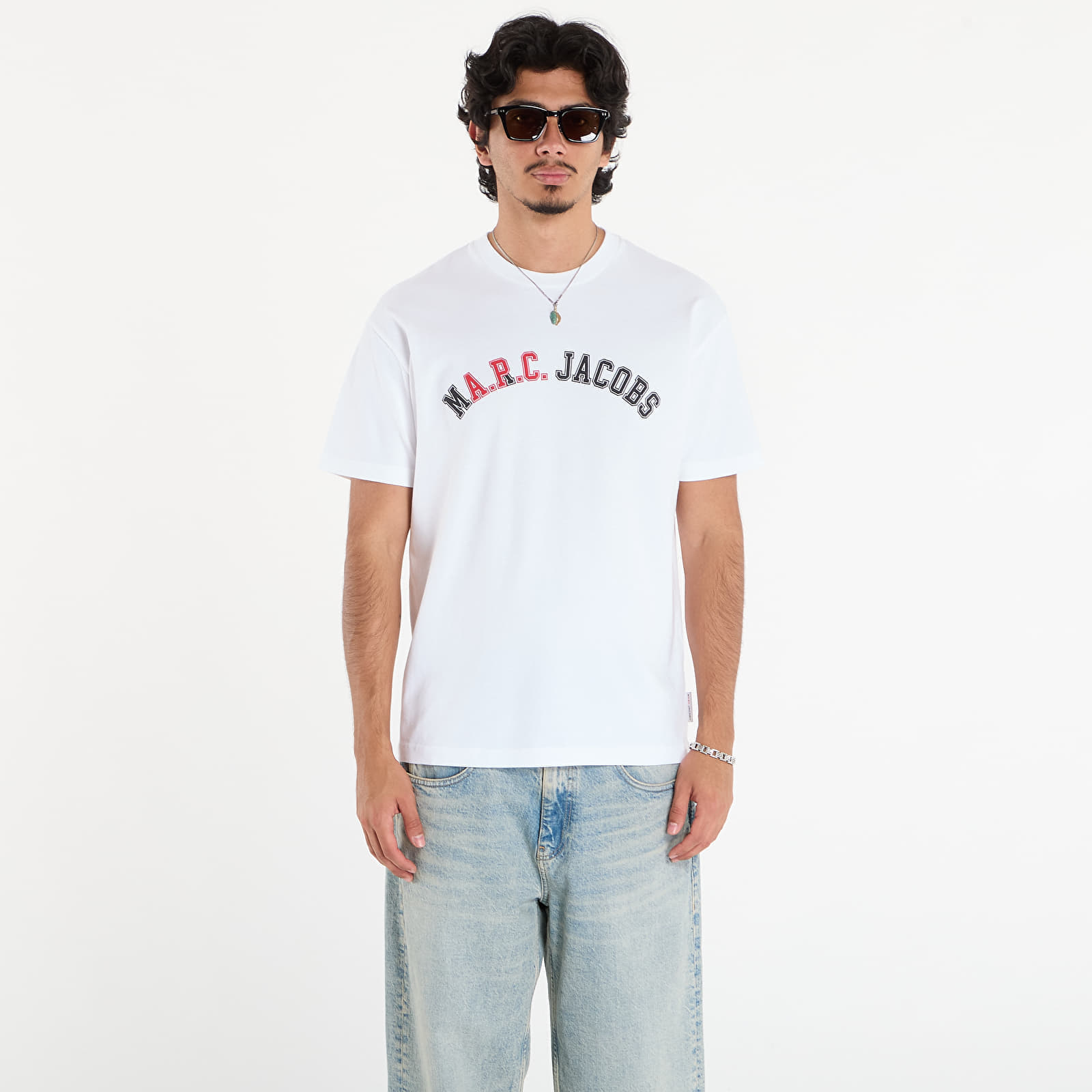Tricou A.P.C. x Marc Jacobs Boxy Fit UNISEX Tee Blanc XXL