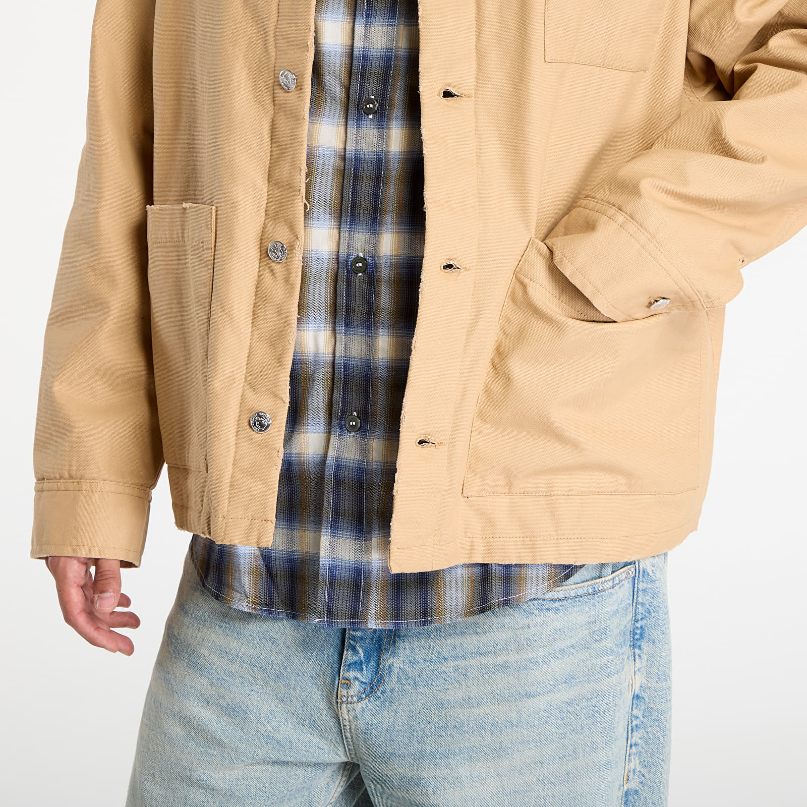 Jakker til mænd A.P.C. x Marc Jacobs UNISEX Lined Jacket W Contrast Collar Brown