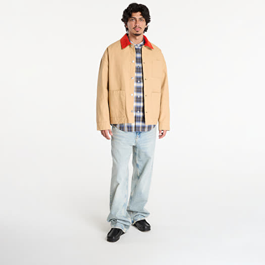 ジャケット・アウター argue COTTON NYLON M-65 HALF COAT/CAMEL WASHED FINX CHINO HALF COAT IN CAMEL BROWN