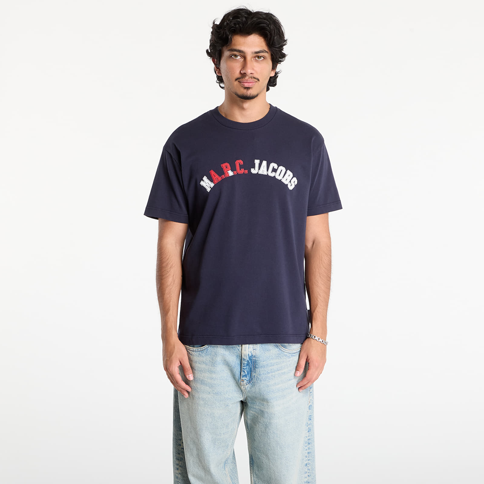 Tricou A.P.C. x Marc Jacobs Boxy Fit UNISEX Tee Dark Navy M