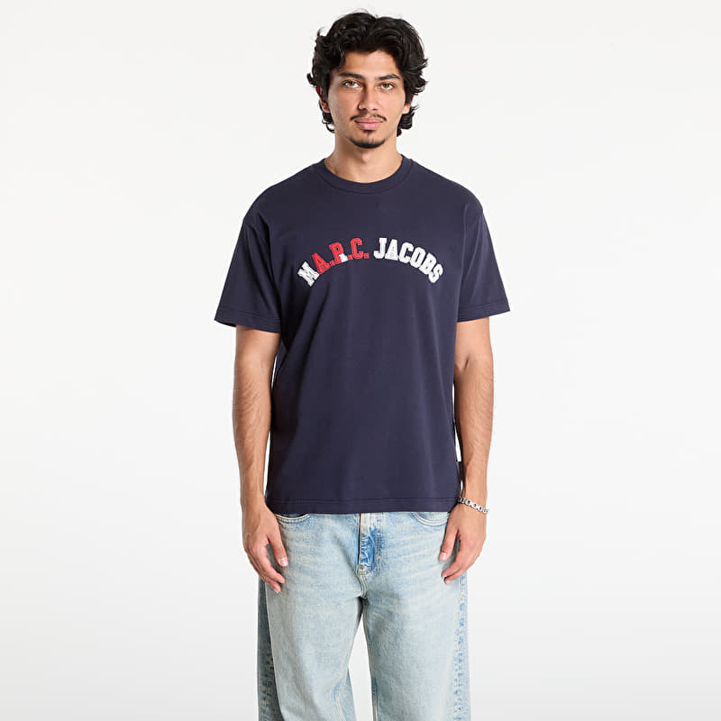 Tričko A.P.C. x Marc Jacobs Boxy Fit UNISEX Tee Dark Navy