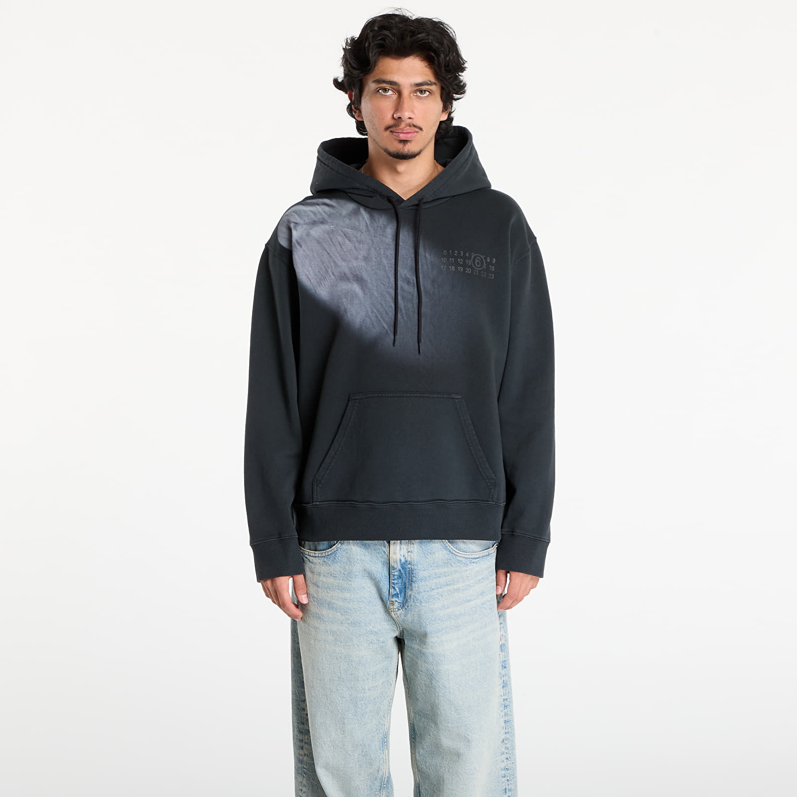 Mikinas ar kapuci un sporta krekli MM6 Maison Margiela Sweatshirt Washed Black